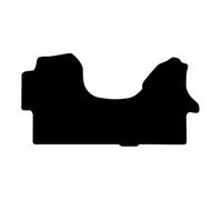DB Bespoke Car Floor Mats For Mercedes Sprinter Van (MK3) (2006-2018) | Black Carpet, Black Trim, 1 Piece Set, No Clips, Tailored Car Mats, Anti Slip