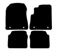 DB Bespoke - Car Floor Mats for MG MG6 2011-2016 - Tailored Mats - Black Trim - Black Carpet - Anti Slip Mat - Non Slip - Fitted With 4 Clips & Granulated Backing - UK Made