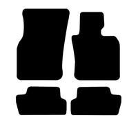 DB Bespoke - Car Floor Mats for Mini Mini Cooper 2024-2025 3 Door - Tailored Mats - Blue Trim - Black Carpet - Anti Slip Mat - Non Slip - Velcro Fixing - UK Made