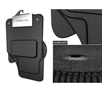DB Bespoke Tailor Fitted Car Mats - 4 Piece - Compatible with Renault (2007-2018) Laguna 3 Vehicle Specific Car Mat Set Grey Carpet Black Trim