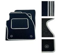 DB Bespoke - Tailored Car Mats - Compatible with Alfa Romeo Gt 2004-2010 - Black Carpet - Non-Slip Carpet Mat - 4 pc Complete Car Floor Mats with 2 Velcro clips - GREY