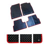 DB Bespoke - Tailored Rubber Car Mats - Compatible with Volkswagen Tiguan Allpsace 2018 to Present - Non-Slip Rubber Mats - 6 pc Car Floor Mats with 4 clips - Choice of Colours