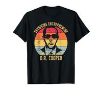DB Cooper, Skydiving Entrepreneur Funny Distressed Skyjack T-Shirt