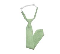 DB Dickie Bow Children's Kids Boys Luxury Cotton Blend Pre-Tied and Elasticated Sage Green Tie - suitable for formalwear, weddings, parties, pageboy outfits