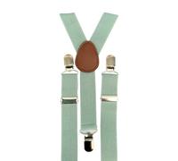 DB Dickie Bow Children's Kids Boys Vintage Adjustable Braces (Sage Green/Eucalyptus) - suitable for formalwear, weddings, parties, pageboy outfits