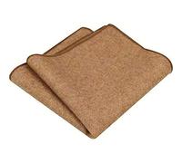 DB Dickie Bow Luxury Wool Pocket Square (Camel Tan) - suitable for formalwear, office, weddings, parties, grooms & groomsmen outfits