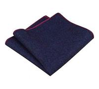 DB Dickie Bow Luxury Wool Pocket Square (Navy Blue) - suitable for formalwear, office, weddings, parties, grooms & groomsmen outfits