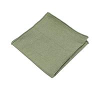 DB Dickie Bow Men's Luxury Cotton Pocket Square (Green) - suitable for formalwear, office, weddings, parties, grooms & groomsmen outfits