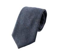 DB Dickie Bow Mens Luxury Wool Classic Width Neck Tie (Navy Blue) - suitable for formalwear, office, weddings, parties, grooms & groomsmen outfits
