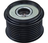 DB Electrical 208-24014 Pulley Compatible With/Replacement For John Deere 6250R 2.205" Groove OD, Serpentine Groove Type, 0.669" ID, 8 Grooves, 2.402" OD, Clutch Pulley Type, M16-1.5 Thread Size