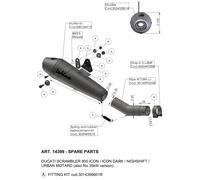 DB-Killer Spare Part Set for LeoVince Exhaust Silencer EVO 2 S32C
