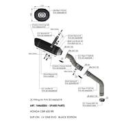 DB-Killer Spare Part Set for LeoVince Exhaust Silencer EVO 2 S53