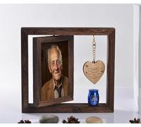 DB Memorial Picture Frame Fits 4’’x6’’ Photo and 1.57 Inches Small Urns for Human Ashes Keepsake，Mini Cremation Urn and Memorial Photo Frame Set for Loss of Loved One Sympathy Gift