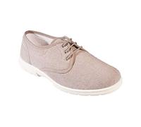 DB Shoes Troon Men's Extra Wide Fit Canvas Shoes (Taupe, Numeric_9)