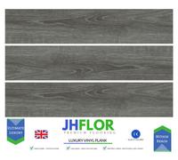 (Db02 Dark Grey) Luxury Vinyl Tiles Lvt Dry Back Wood Look Flooring Kitchen Bathroom 2.5/0.55mm