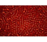 DB043 7.2g Silver Lined Red Orange Miyuki 11/0 Delica Japanese Seed Beads 1.6mm Cylinder Beading Supplies Jewellery Making Supply