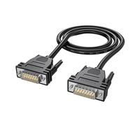DB15 Cable DB15 Female to Male Data Transfer Cable Double Layer Shielding Metal Braide and Aluminum Foil Protections