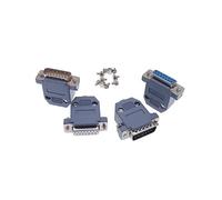 DB15 connector 2 row hole/pin female Male plug port socket adapter golden silverly brass D SUB DP15 IDGTTLDF(Gold male)