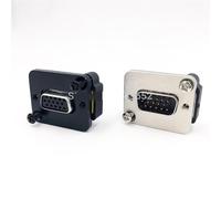 DB15 Data Cable Connector Panel Mounting D Type 3 15pin Port Socket Female Male Adapter DP15 1Pcs(Female to Male W)