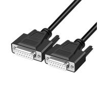 DB15 Data Cable DB15 Male to Female 15-pin Connector 2 Rows of 15-Pin Serial Port Parallel Cable(#c,2m)