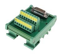 DB15 DB25 DB37 DB44 DB50 DB62 DB78 RAILS Mount Terminal Block Gold Plate Pin Insulated Housing Adapter