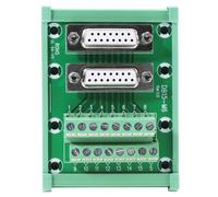 DB15-M6 Double Female Head DIN Rail Mount