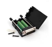 DB15 Male/Female 2 Row 15Pin Plug Breakout Terminals Board Connector Screw Type Black IINKUEYK(Male)