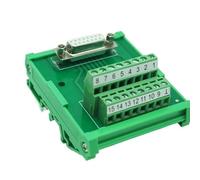 DB15 male/female D Sub 15 Pin Connectors Terminal Blocks Breakout Board DIN Rail(DB15 Female)