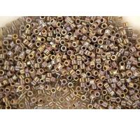 DB1749 7.2g Cocoa Lined Opal AB Miyuki 11/0 Delica Japanese Seed Beads 1.6mm Cylinder Beading Supplies Jewellery Making Supply