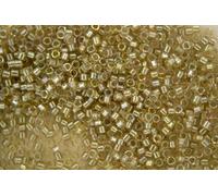 DB1766 7.2g Sparkling Celery Lined Light Tea Miyuki 11/0 Delica Japanese Seed Beads 1.6mm Cylinder Beading Supplies Jewellery Making Supply