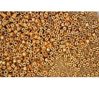 DB1833 7.2g DURACOAT Galvanized Yellow Gold Miyuki 11/0 Delica Japanese Seed Beads 1.6mm Cylinder Beading Supplies Jewellery Making Supply