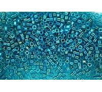 DB2380 7.2g Fancy Lined Teal Green Miyuki 11/0 Delica Japanese Seed Beads 1.6mm Cylinder Beading Supplies Jewellery Making Supply