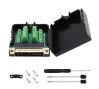 DB25 Adapter RS232 D-SUB Serial Adapters 25-pin Solderless Serial Port Adapter to Terminal Connector Signal Module Long Bolts and Nuts with Case, Male
