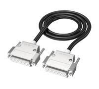 DB25 Male Female Extension Cable 26AWG 25Pin Double Shielding Wire High Resistance PVC Black Various Length Instrumentation Data Cable