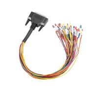 DB25 Type Jumping Cable Wire for Engine Computer Unit Connector Diagnostic Tool with 25 Signals Channel and Color Coding Car Diagnostic Tool Cable