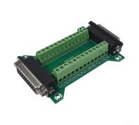 DB25MF-A Solderless Terminal Block Adapter with Dual Ended Male and Female Connectors for Clear and Organized Electrical Connections