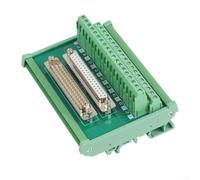 DB37 Adapter Terminal Block with DIN Rail Mount, Dual Layer Terminals for 16 26 AWG, Rated for 1 0A Current, Suitable for Electrical Configurations