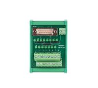 DB37 female connectors terminal block breakout board adapter DIN Rail Type with Led Indicator(DB15male)