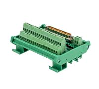 DB37 female connectors terminal block breakout board adapter DIN Rail Type with Led Indicator(DB37 female)