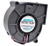 DB7530-12LBA 7cm 7.5cm 75mm Blower Hole Distance 80mm DC12V 0.25A Double Ball Centrifugal Cooling Fan