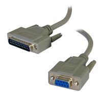 DB9 9 Pin Serial Female to 25 Pin Male Printer Data Cable 2m