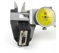 DB9 9pin Connector Serial Adapter for Breakout Board with Recyclable PVC Shell and Copper Punch Pins for Reliable Serial Communication (Female+Screw+Tail Sleeve)