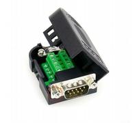 DB9 Connector D Sub 9 Pin Serial Adapter with Reusable PVC Housing for Industrial Communication Interfaces RS485 RS232 (Male+Nut)