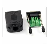 DB9 Connector D Sub 9 Pin Serial Adapter with Reusable PVC Housing for Industrial Communication Interfaces RS485 RS232 (Female+Screw+Tail Sleeve)