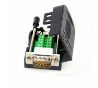 DB9 D Sub 9 Pin Serial Adapter with Disassemblable PVC Shell for Recycling and Reuse in Electronic Projects (Male+Screw+Tail Sleeve)