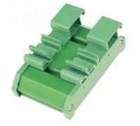 Db9-mg6 Din Rail Mount Terminal Block Interface Module for Industrial Wiring - 85 X 55 Millimeter Green Plastic Terminal Block with Straight Male/Female Connectors Plus Integrated Junction Box