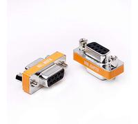 DB9 null modem adapter female to female slimline data transfer serial port adapter 2 Pack