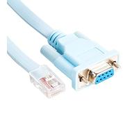 DB9 RJ45 Console Rollover Cable USB RS232 to RJ45 Cab Router Console for Cisco Huawei etc (RJ45 DB9 BLUE)