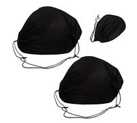 DBAILY Helmet Bag,2pcs Motorcycle Helmet Bag Ice Hockey Helmet Bags Drawstring Storage Carrying Bike Helmet for Storage Helmet Ski Equestrian Basketball Football and Other Balls(44 * 48cm,Black)