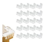 DBAILY Pack of 20 Slim Clear Edge Bumpers, Real Corner Protectors, Corner Protectors, Edge Protection, Corner Pads for Safety for Furniture, Slim Tables, Windows, Beds and so on